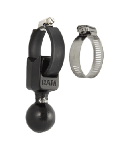 RAM Mount 1.5" Ball Base w/Strap 0.5" - 2" Diameter RAM-108BU