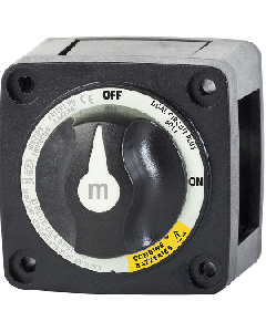 Blue Sea 6011200 m-Series Battery Switch Dual Circuit Plus - Black 6011200