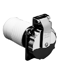 Marinco 6371EL-B 50Amp/125V Stainless Steel Inlet 6371EL-B