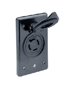 Marinco 2018BR-MB 12/24V Receptacle w/Flip Lid 2018BR-MB