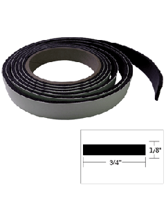 TACO Hatch Tape 8'L x &#8539;"H x &#190;"W - Black V30-0744B8-2