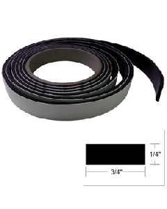 TACO Hatch Tape - 8'L x &#188;"H x &#190;"W - Black V30-0748B8-2