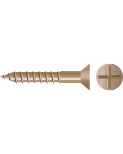 Frearson Wood Screws - Flat Head #6 x 1/2" SCP-01556