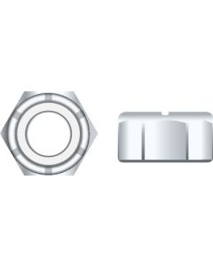 SEACHOICE 10-24 NYLON NUT  CHROM 50BG SC1332CH