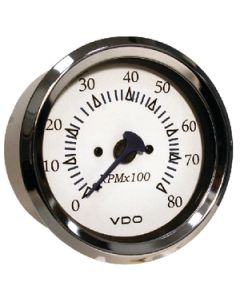Seachoice Products 8000Rpm Tach Outboard Chro/Wht SCP 15161