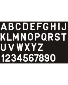 SEACHOICE GOTHIC LETTER-WHITE R-10PACK SCP 74681