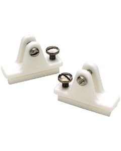Seachoice Deck Hinge W/Slide Lock-White SCP 76281