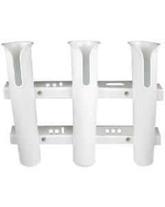 Seachoice Rod Rack-Holds Three-White SCP 89411