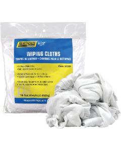 Seachoice New Bleached Wht Knit Rags 1# SCP-90009