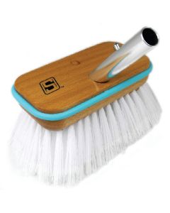 SEACHOICE WOOD BRUSH 6  STIFF QC 90556