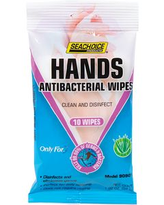SEACHOICE HAND WIPES 10CT SACHET SCP 90901