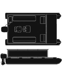 Seachoice 24'6  Pontoon Cover W/Rails SCP 97831