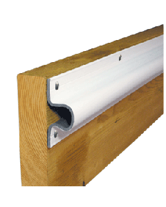 Dock Edge "C" Guard PVC Dock Profile - (4) 6' Sections - White 1133-F