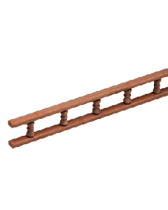 Whitecap Teak Standard Pin Rail - 5'