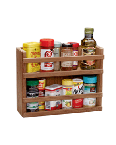 Whitecap Teak Two-Tier Spice Rack