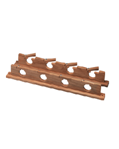 Whitecap Teak Lock-In Four-Rod Storage Rack 60620