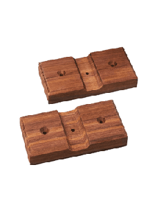 Whitecap Teak Rod Storage Rack Mounting Brackets - Pair 60609