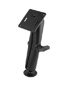 RAM Mount 1.5" Diameter Ball Mount w/Long Double Socket Arm, 2.5" Round Base &(AMPs) & 3.625" Square Base (VESA)