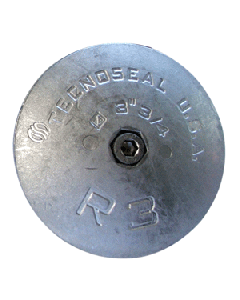 Tecnoseal R3MG Rudder Anode - Magnesium - 3-3/4" Diameter