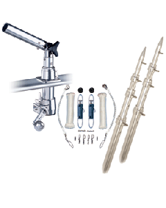 Rupp Z-30 Top Gun Outrigger Kit w/15' Telescoping Poles & Complete Single Line Rigging Kit w/Klickers Release Clips