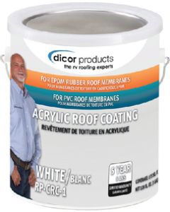 Dicor White Rubr Roof/Acry Coating DCC RPCRC1