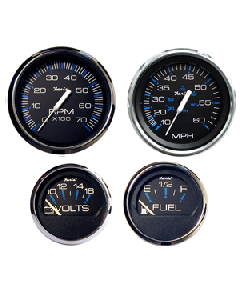 Faria Chesapeake Black SS Boxed Set - Outboard Motors KTF004