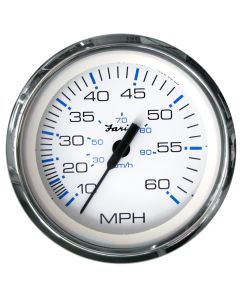 Faria Chesapeake White Ss 4" Speedometer 60Mph Mechanical