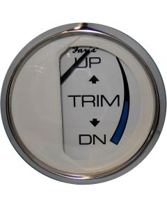 Faria Chesapeake White Ss 2" Trim Gauge Merc Mariner