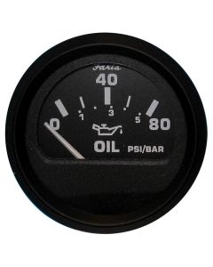 Faria Euro Black 2" Oil Pressure Gauge 80 Psi Gp9599