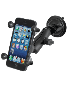 RAM Mount Twist Lock Suction Cup Mount w/Universal X-Grip Cell Phone Holder RAM-B-166-UN7U