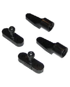 Perko Door Catches - Black Nylon - Pair 0559DP