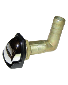 Perko Gas Tank Vent w/Swivel Elbow - Chrome/Black 0561DP4CHR