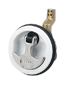 Perko Flush Latch - Surface Mount Offset Cam Bar - 2.5" Hole - White 1092DP1WHT