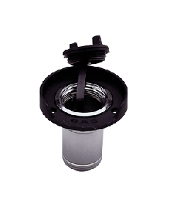 Perko Gas Fill f/1-1/2" Hose - Chrome Plated Zinc, Black Flange 1313DP0CHR