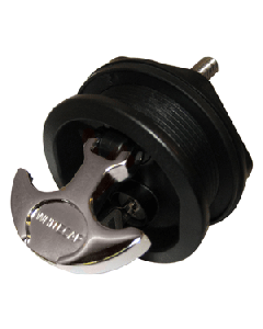 Whitecap T-Handle Latch - Chrome Plated Zamac/Black Nylon - Locking - Freshwater Use Only S-226BC