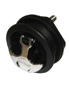 Whitecap T-Handle Latch - Chrome Plated Zamac/Black Nylon - No Lock - Freshwater Use Only S-230BC
