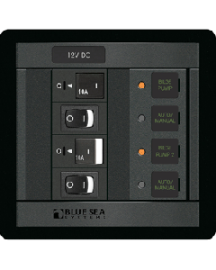 Blue Sea 1522 360 Panel Dual Bilge Pump Control