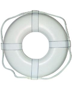 Cal-June 24  White Ring Buoy W/Straps CAL GW24