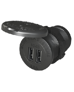 Blue Sea 1045 12/24V Dual Usb Charger 1 1/8" Hole Mount