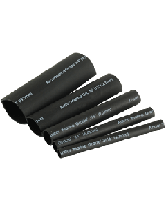 Ancor Heat Shrink Kit 3" Black 20 - 2/0 Awg 8 Pack