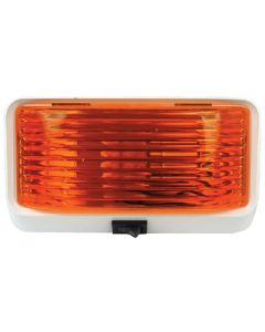 FULTYME RV PORCH LGHT SQ W/SWTCH AMBER 590-1117
