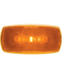 1LED MARK LITE OVAL BLAK AMBER 590-1184