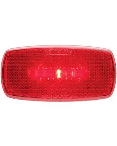 1 LED MARK LITE OVAL BLACK RED 590-1185