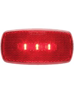 LED MARK LITE OVAL BLK AND RED 590-1187