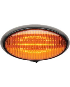 LED PORCH LIGHT OVAL BLK AMBER 590-1189