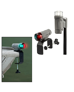 ATTWOOD CLAMP-ON PORTABLE TELESCOPING LED LIGHT KIT GRAY 14194-7