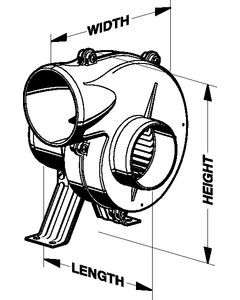 Jabsco Par 12V Blower Flexmount 3 JAB 355150010