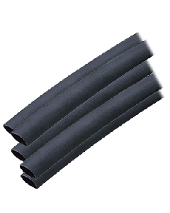 Ancor Heat Shrink Tubing 3/8" X 12" Black 5 Pack 12-8 Awg