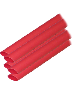 Ancor Heat Shrink Tubing 3/8" X 6" Red 5 Pack 12-8 Awg