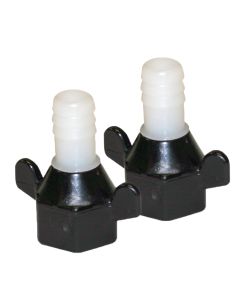 Shurflo 1/2" Barb X 1/2" Npt-F Hex/Wingnut Straight Fitting